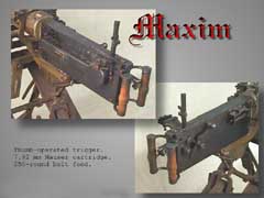 Maxim machine gun