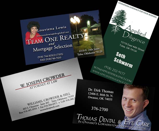 Samples of business cards